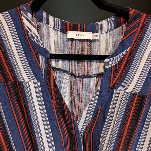 Striped Tie Waist Dress - Picture 3 of 3